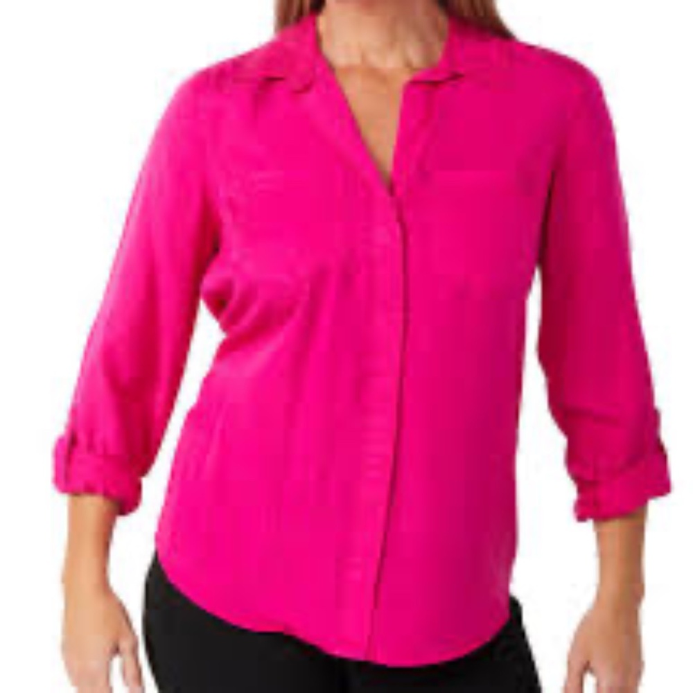 Thread & Supply | Hot Pink Button-Down Shirt NWOT | Size Large